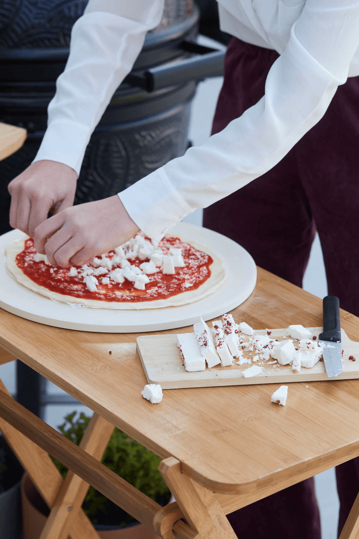 Snijtafel uit bamboe