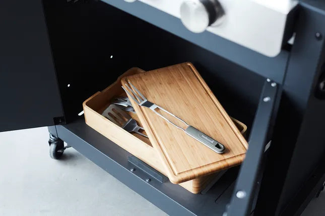 Opbergdoos voor barbecuetools uit bamboe FSC®