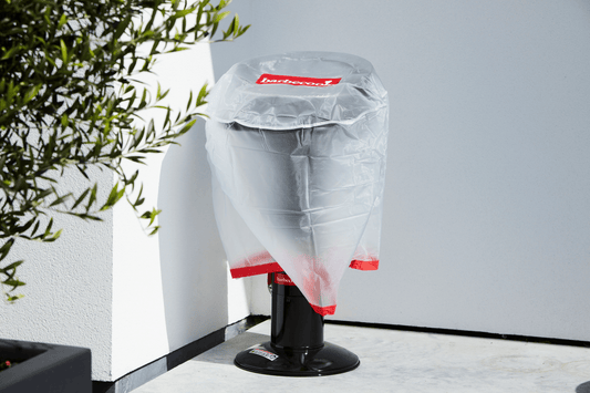 Doorzichtige hoes voor houtskoolbarbecues