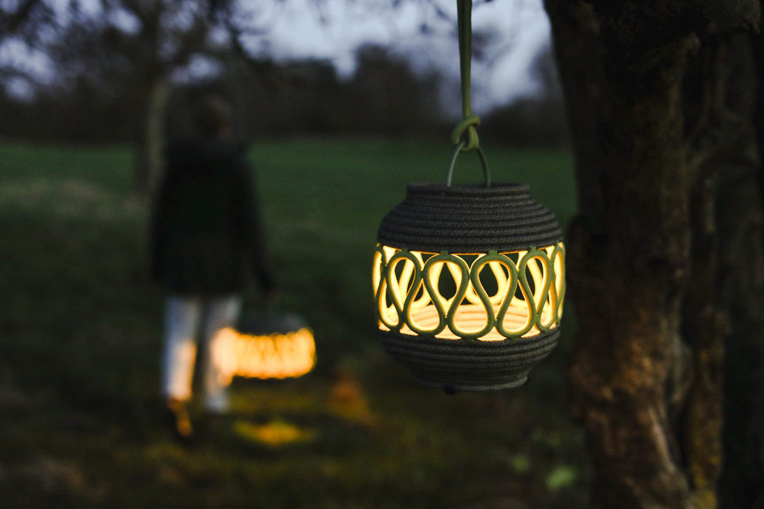 Draadloze braid lamp