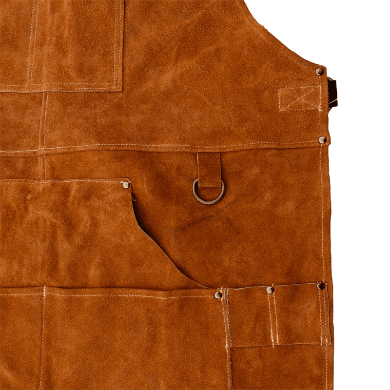 Zachte lederen schort