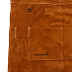 Zachte lederen schort