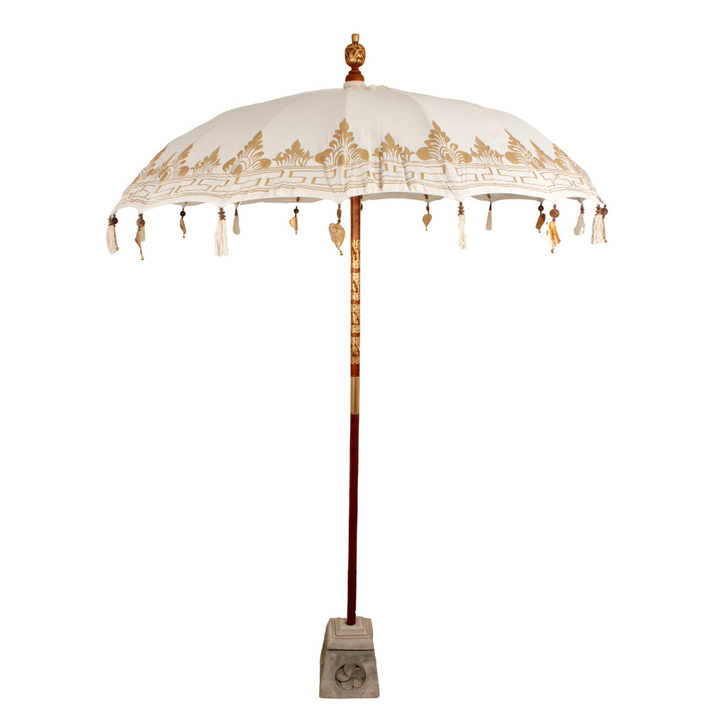 Parasol white/gold