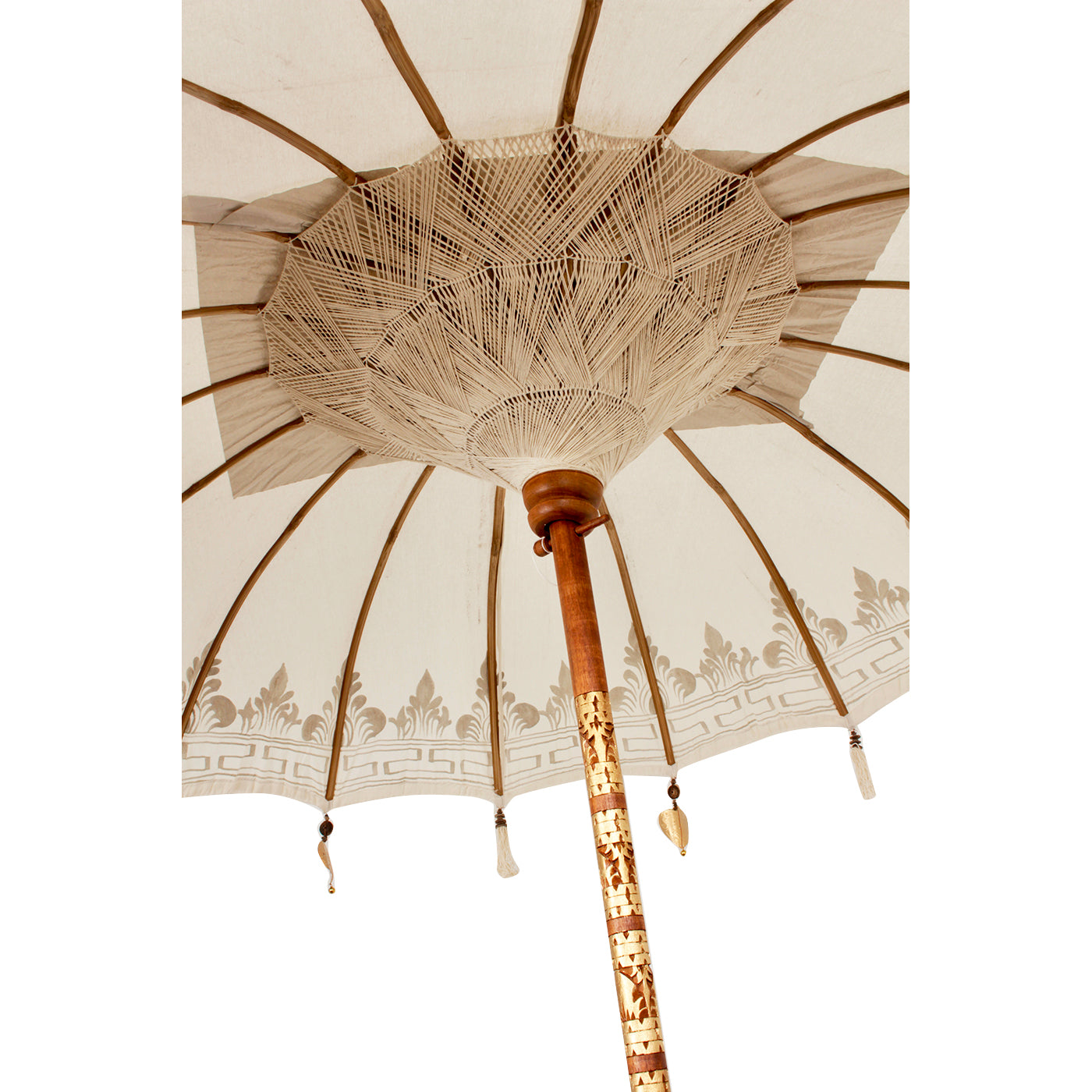 Parasol white/gold